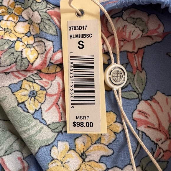 Max Studio Skirt S‎ Floral Faux Wrap Ethereal Flowy Fairy Romantic Softgirl $98 - Picture 13 of 13